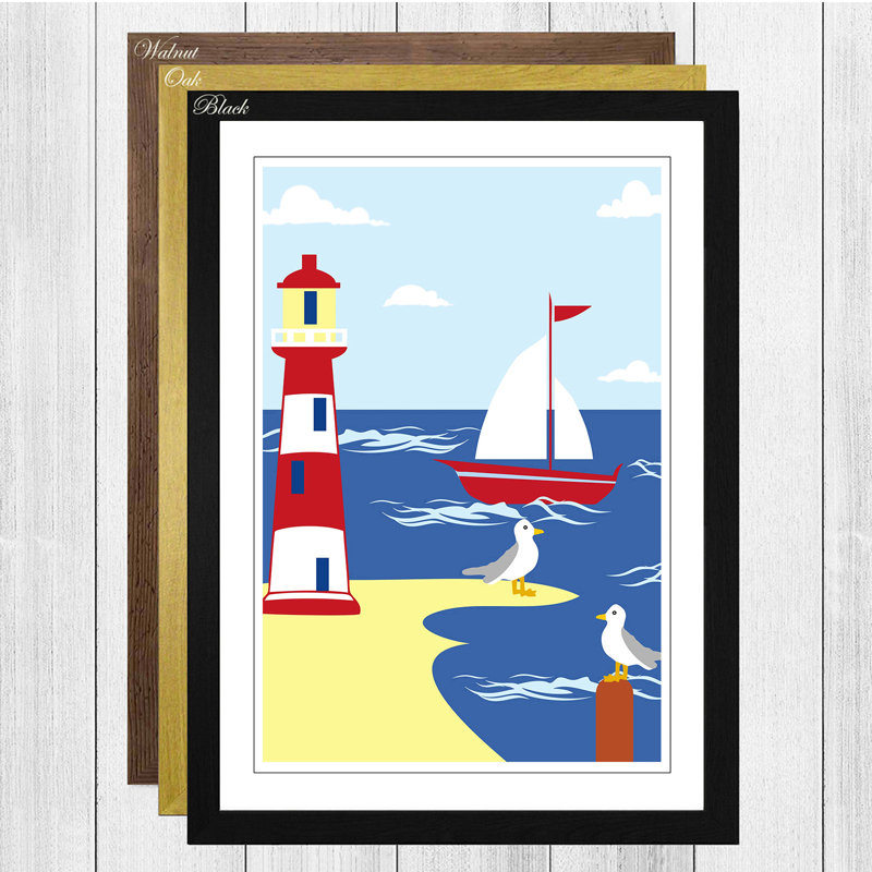 Single Picture Frame Print, Black