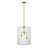 Torrix 3-Light Pendant in Warm Brass-197848003