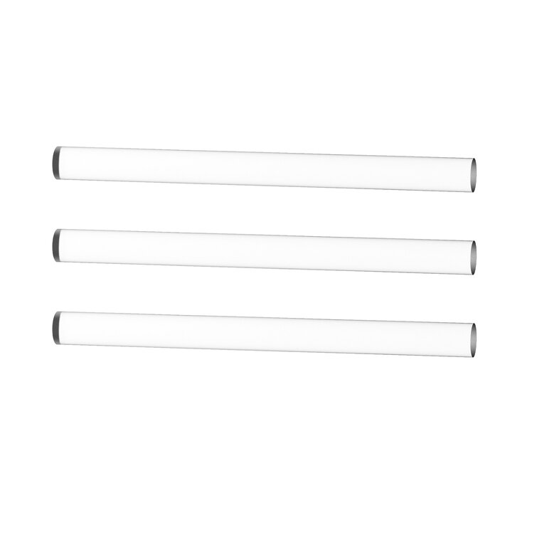 FixtureDisplays® Clear Acrylic Plexiglass Rods Standoff set of 3 Rods