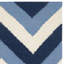 Tapis bleu marine / bleu clair en laine et coton tissé à la main Rodgers-1628648352