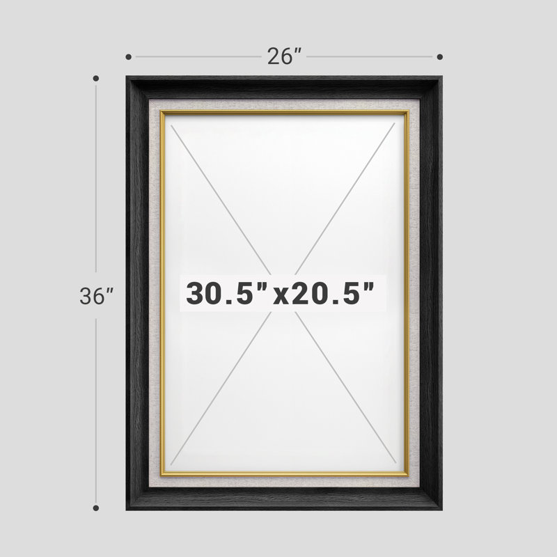 «Dream Ones», profil vert, pré, scène de soleil, impression sur toile encadrée, Cadre noir de qualité supérieure