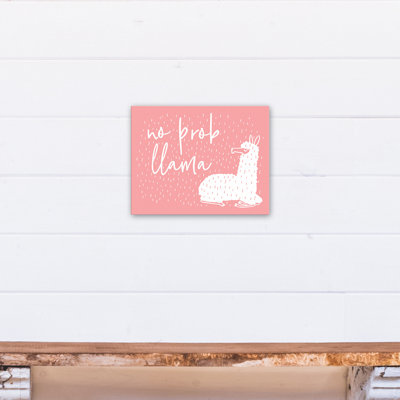 « no prob-llama », art sur toile Margr