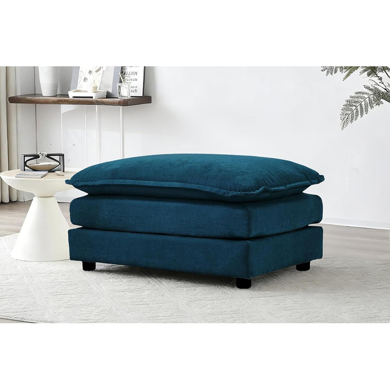 Repose-pieds 35 po, Bleu