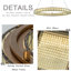  Lustre de style art moderne 32 po avec éclairage à DEL de style Halo