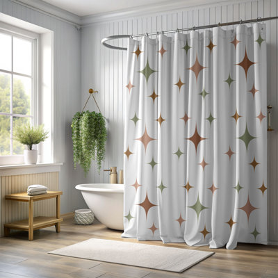 Motif bohémien - Rideau de douche standard 1 pièce