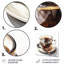 «Brown Watercolor Espresso III», art mural en métal café-2026836520