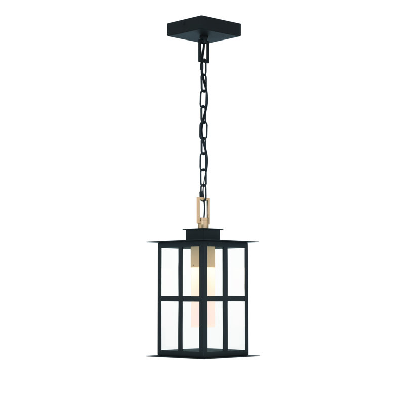 Luminaire suspendu à DEL 16 po Greyson en laiton et noir