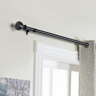 Darby Home Co Loïc Steel Adjustable 0.81'' Single Curtain Rod