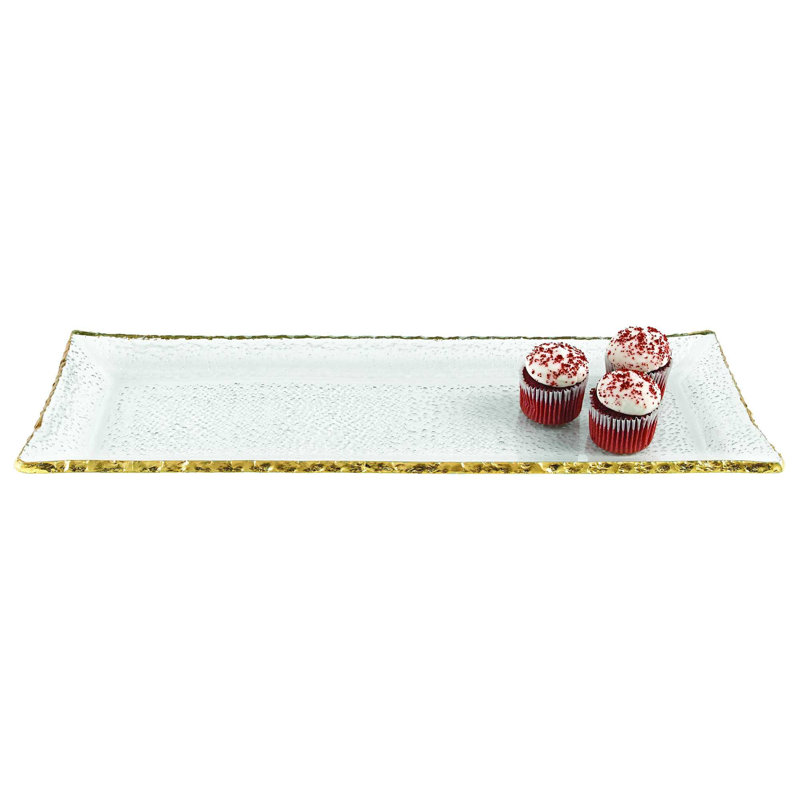 Plateau Sandie, Transparent / Doré