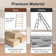 Solid Wood Blanket Ladder Shelf With 6-Layer Rustic Farmhouse Design For Living Room And Bathroom Organization