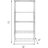 Malakaj 36'' W Metal Shelving Unit