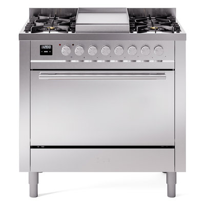 Cuisinière à double carburant 36 po ILVE Professional Plus II