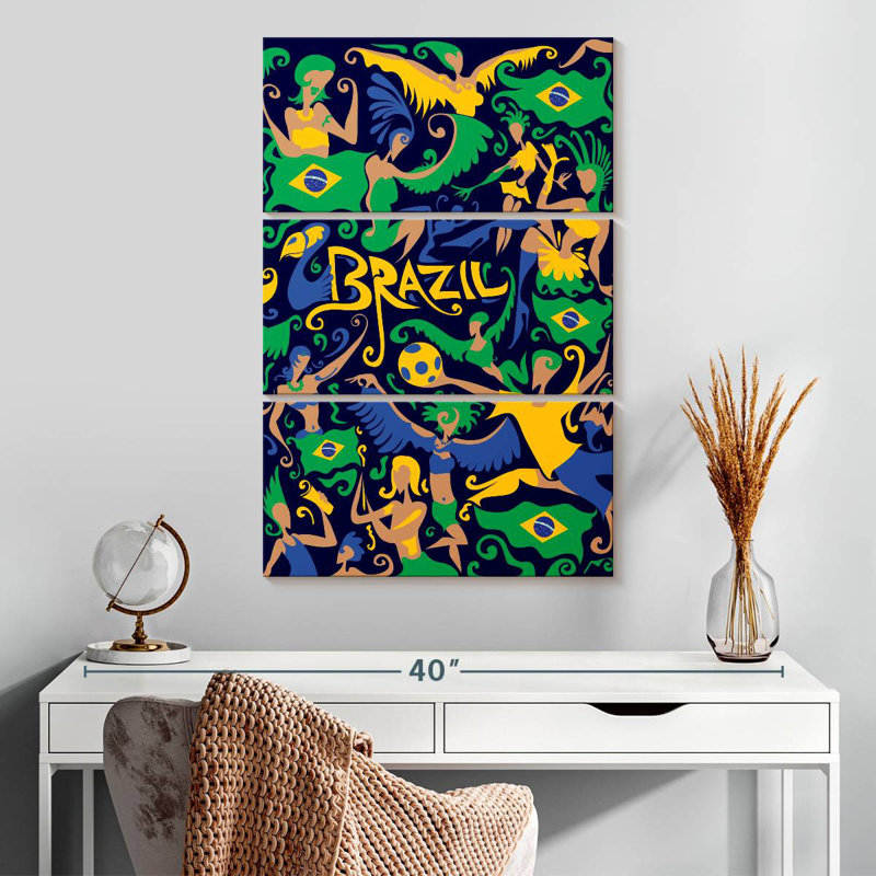 Masam Brazilian Mardi Gras, 32" H x 20" W