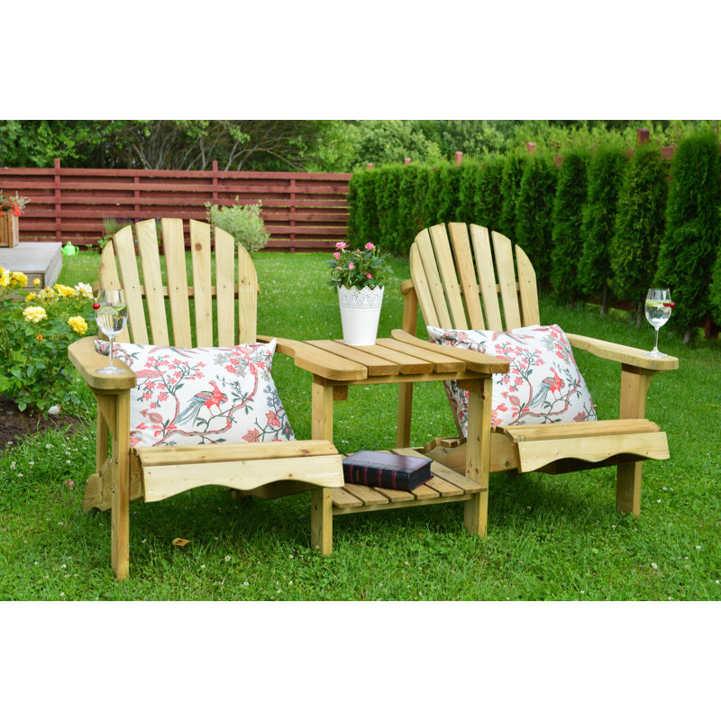 Solon Solid Wood Fir Outdoor Bench