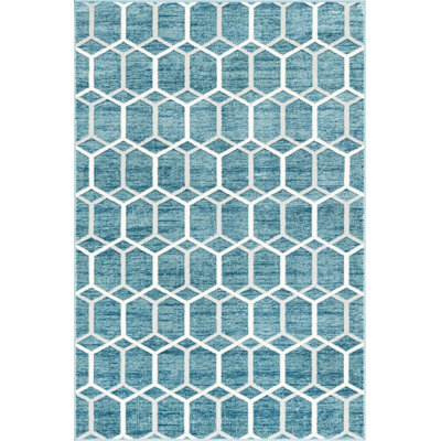 Linares Geometric Hand Woven Area Rug