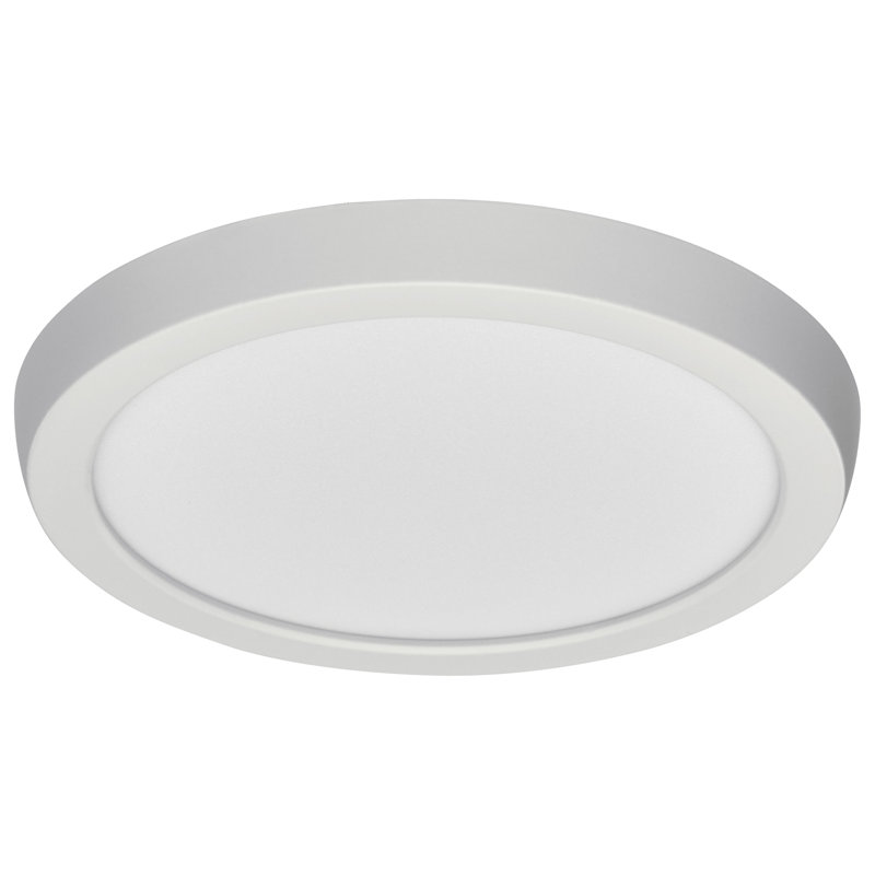 Dimmable Round Flush Mount, 0.67" H x 7" W x 7" D, 4000K