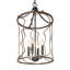 Lustre campagnard à 4 lumières de style lanterne de ferme moderne certifié UL