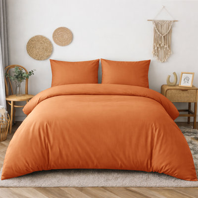 Microfiber Solid Colour Duvet Cover Set