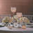 13.9'' H Crystal, Metal Tabletop Votive Holder