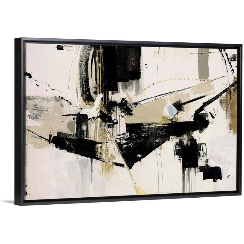 «Perfect Collaps» par Kari Taylor - reproduction d'art sur toile, H 14 po x l 20 po x P 1,75 po, Cadre flottant noir