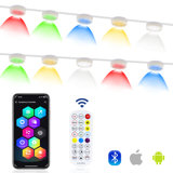 Smart Permanent Outdoor Lights, 100ft with 72 LED RGB String Lights, IP67 Waterproof Eaves Light