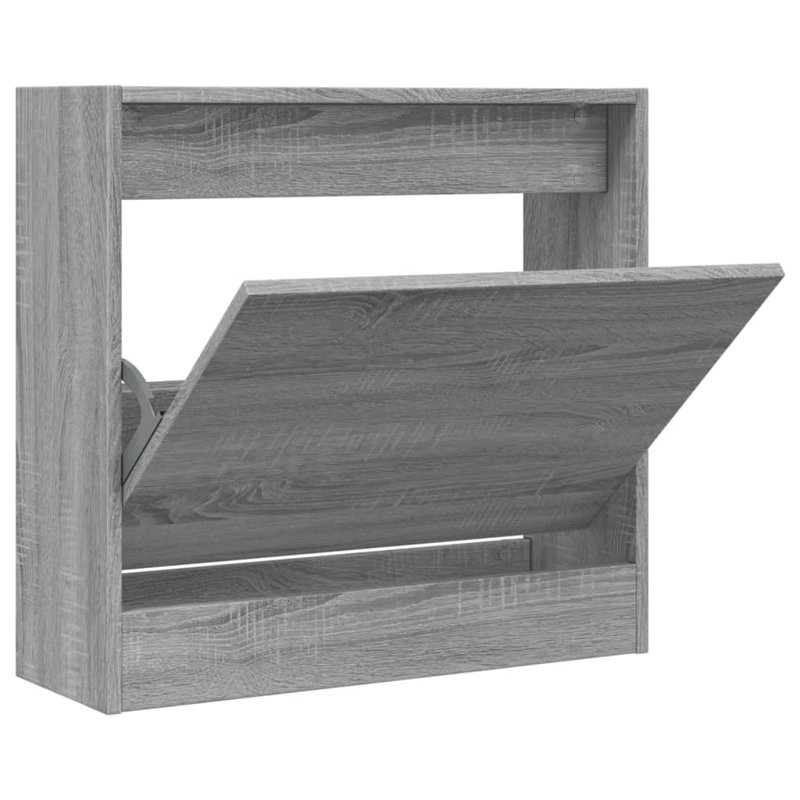 2 Pair Shoe Storage, Grey Sonoma