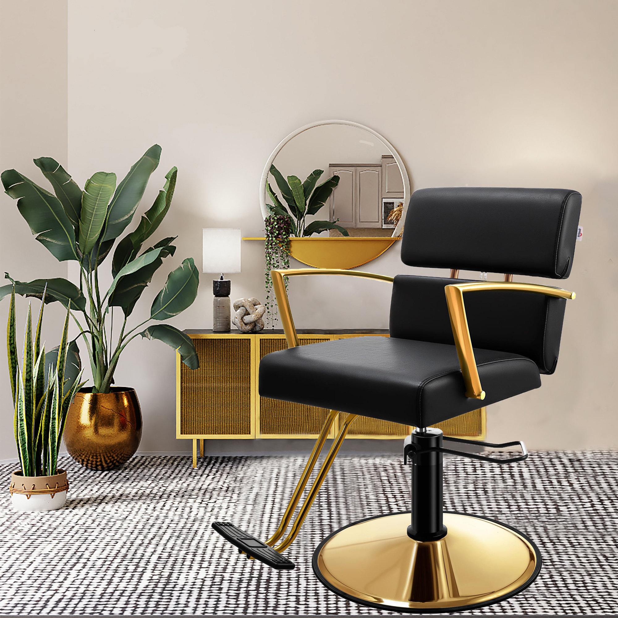 Mercer41 Rosten Upholstered Vegan Leather Salon Chair Reviews