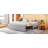 Twin Size Upholstered L-Shaped Upholstered Daybed with Pop Up Trundle-1188051019