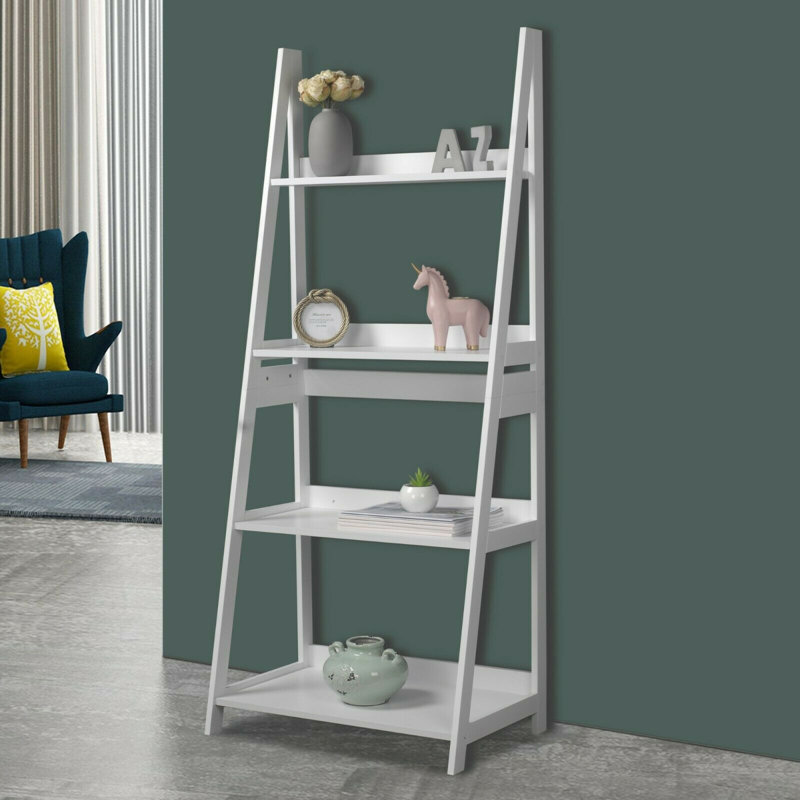Alexias Ladder Bookcase, White