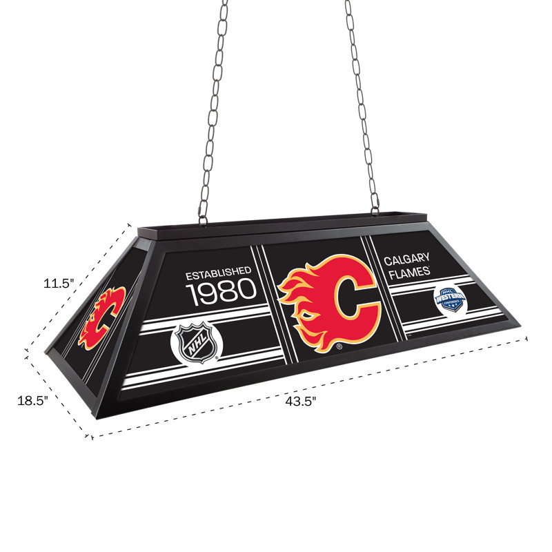 Calgary Flames Patch  44-Inch Pool Table Light