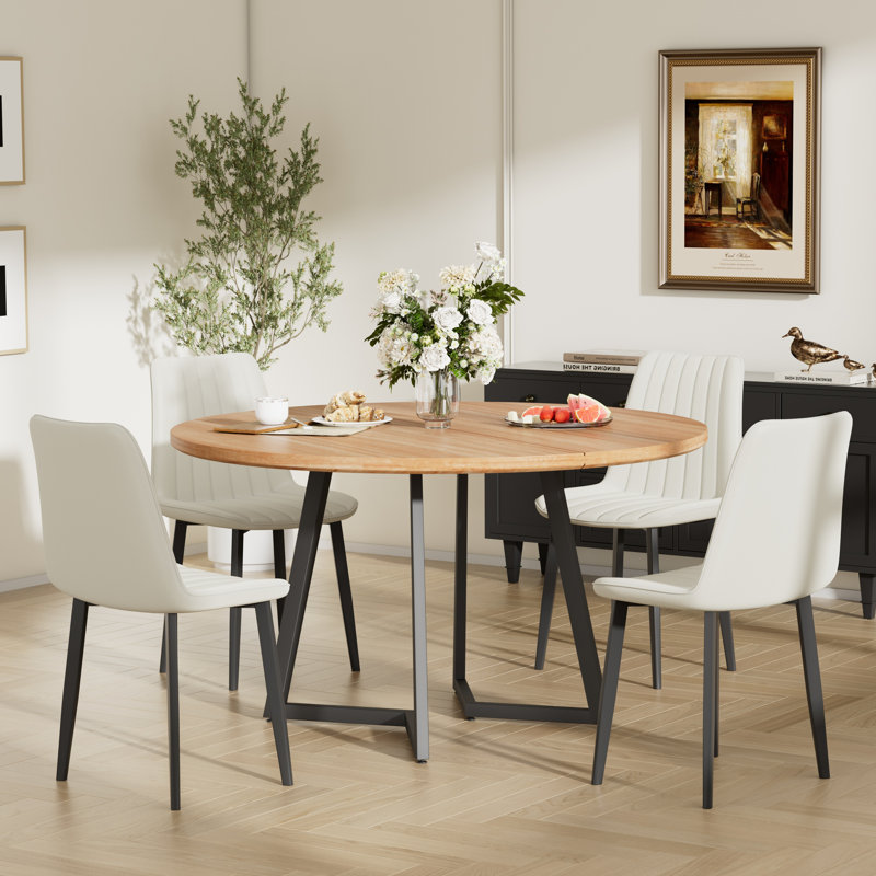 Ensemble de table de salle à manger 47 po avec chaises en similicuir