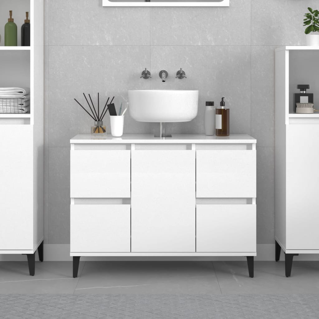 Tonsina 80Cm W x 60Cm H x 33Cm D Free-Standing Bathroom Cabinet