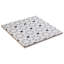 Bliss déco gris 8 po Carreau de mur et de sol en porcelaine à motif espagnol / marocain Encaustic