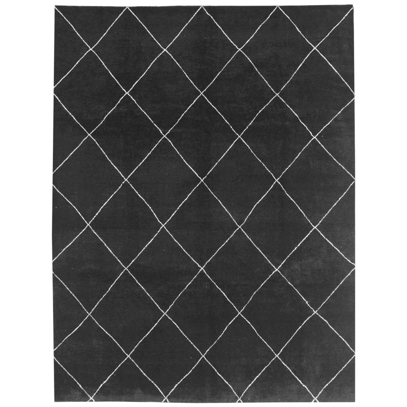 Abstract Hand Woven Area Rug, Rectangle 282cm x 369cm 