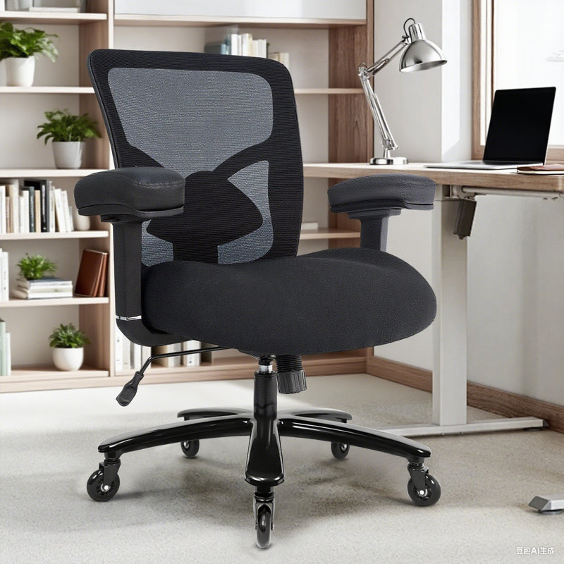 Chaise de bureau ergonomique robuste avec accoudoirs réglables