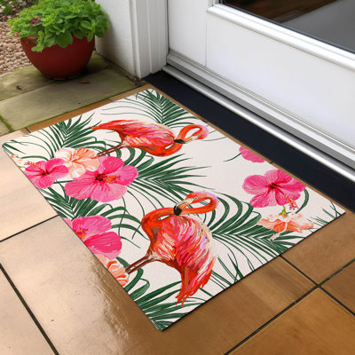 Braggs Washable Floral Indoor / Outdoor Rug