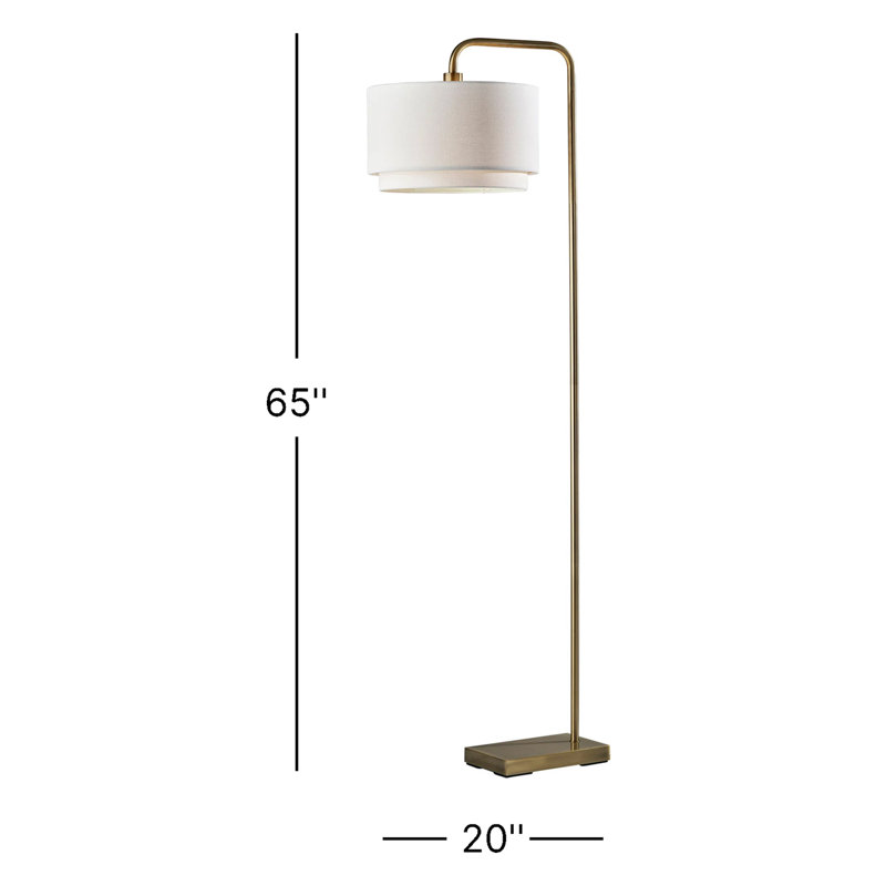 Finley 65'' Polished Arched Floor Lamp