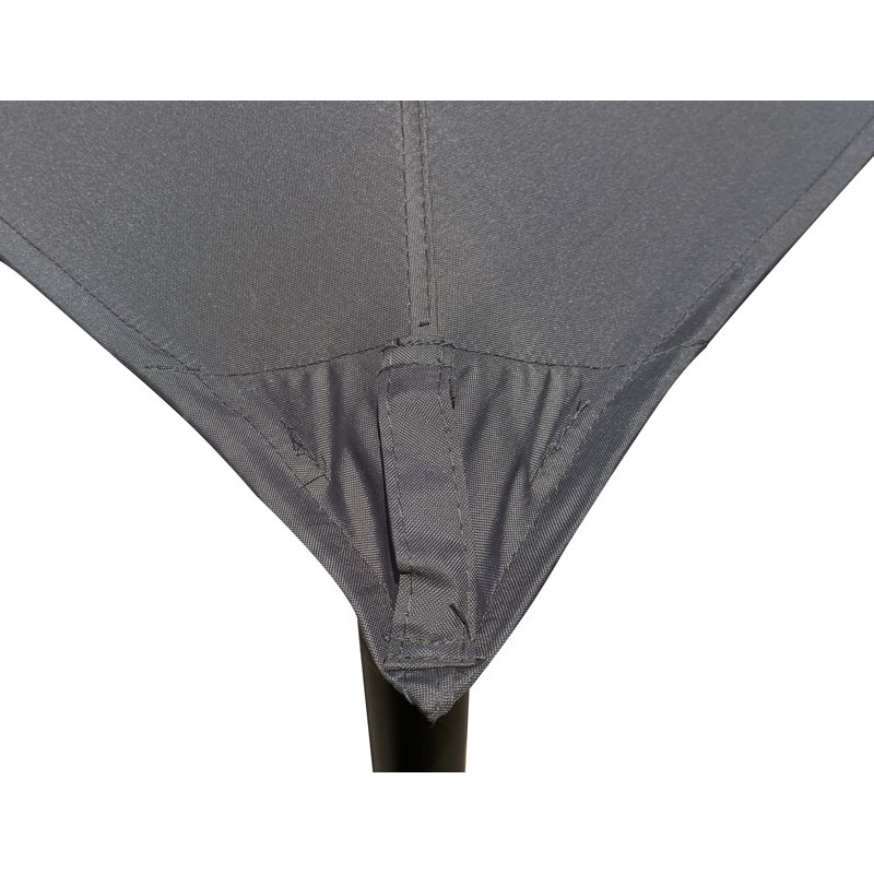 Gray 11 ft Replacement Canopy for Bamboo Steel Gazebo