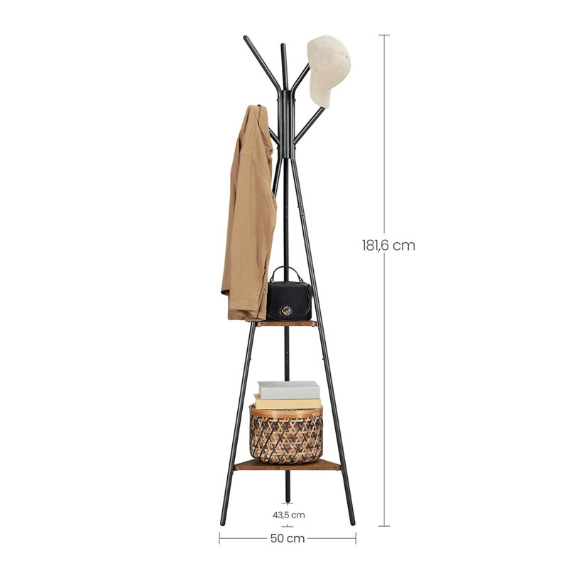 Metal Freestanding 6 - Hook Coat Rack