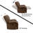 Batholo 42.9" Wide Modern Manual Glider Upholstered Recliner-118608811