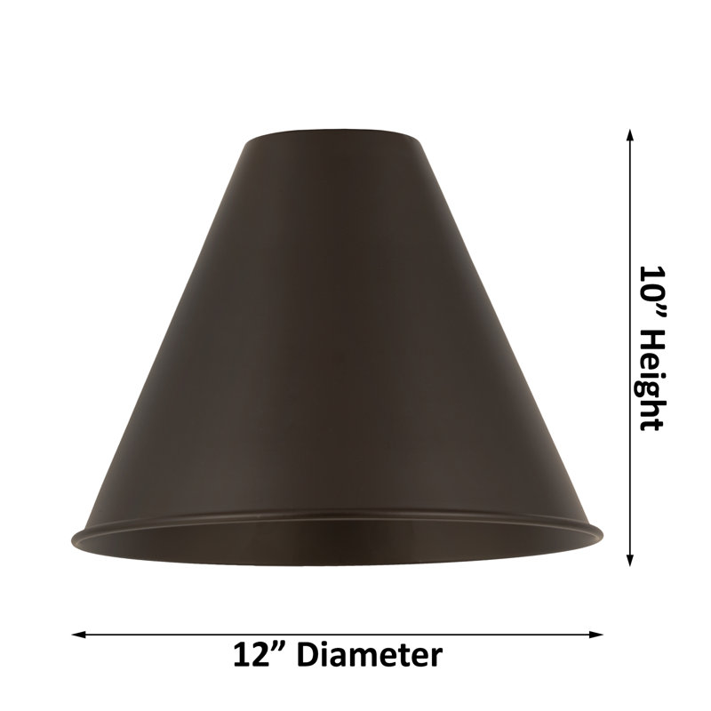 Plafonnier semi-encastré Jacquee, H 14,75 po x l 12 po x P 12 po, Bronze huilé, Bronze huilé