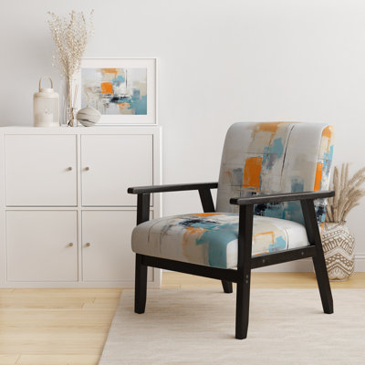 Fauteuil rembourré contemporain, "Abstract"