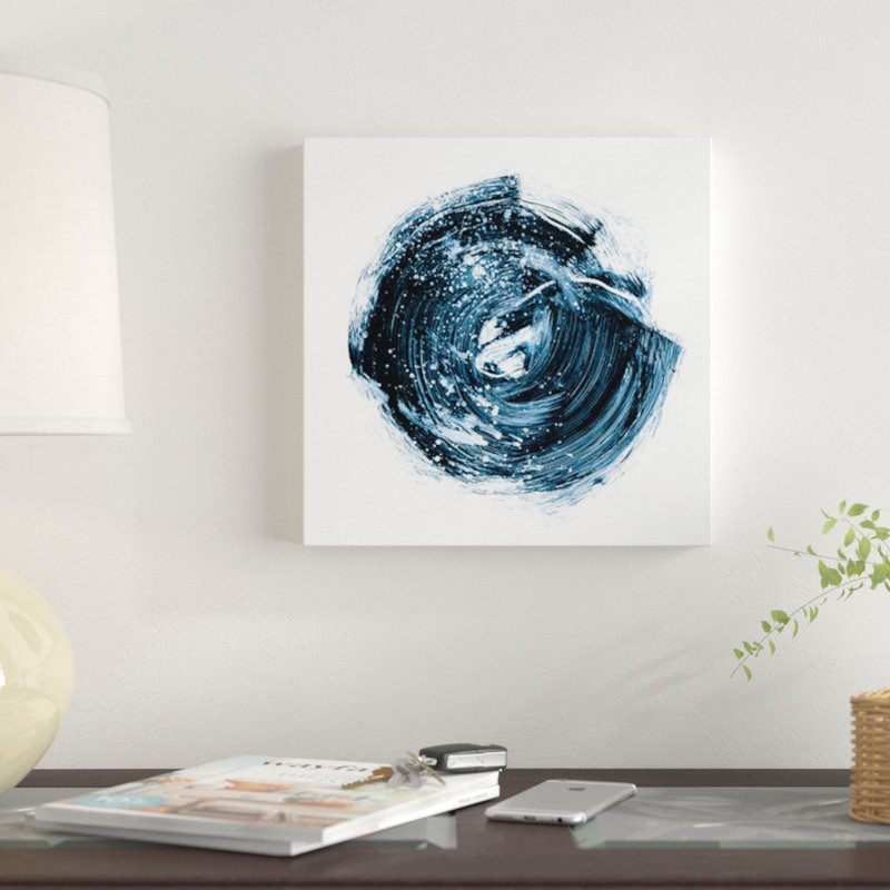 « indigo nebula iv », reproduction d’impression sur toile, H 12 po x l 12 po x P 0,75 po, Toile tendue, Pas de tapis