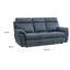 Canapé inclinable rembourré 84,5 po Semone-97919332