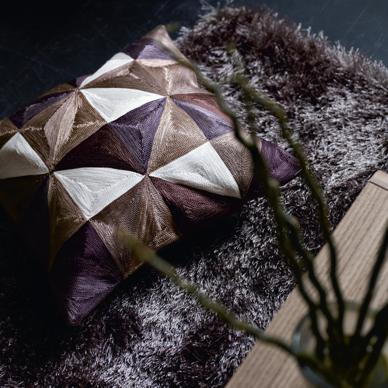 New Glamour Solid Colour Area Rug, Rectangle 70 x 140cm