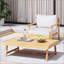Ensemble de conversation pour patio en bois d'acacia
