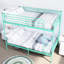 Lit superposé moderne en métal pour chambre à coucher, simple au-dessus d'un lit simple, bruit, surface d'usure, support, conception séparable, lattes de matelas de qualité testée-254472795