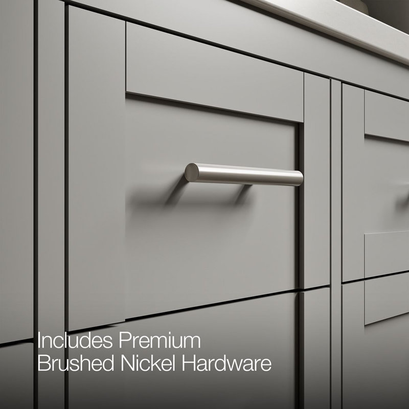 61" Single Bathroom Vanity Set, Atmos Gray, Atmos Grey