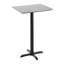 Plateau de table commercial à surface lisse avec base entrecroisée à hauteur de barre-1913535309-1913535346