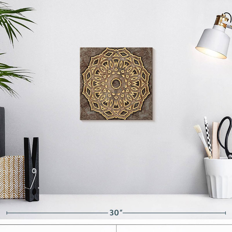 Bois sculpté rond Kerner, H 10 po x l 10 po